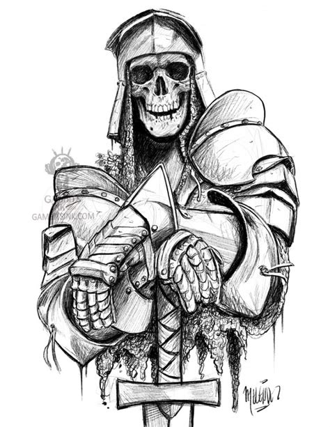 Armored Skeleton Gambits Ink