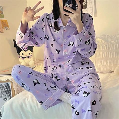 Kawaii Cute Cartoon Devil Pajamas Set Ss2344 Material Polyester Size