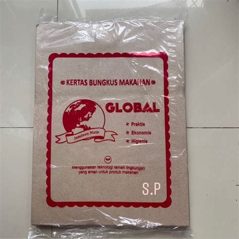 Jual KERTAS NASI COKLAT KERTAS BUNGKUS NASI Shopee Indonesia