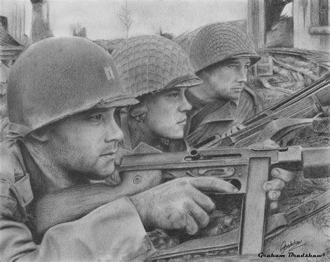 Graham Bradshaw Drawing Of Saving Private Ryan Beautiful Drawings