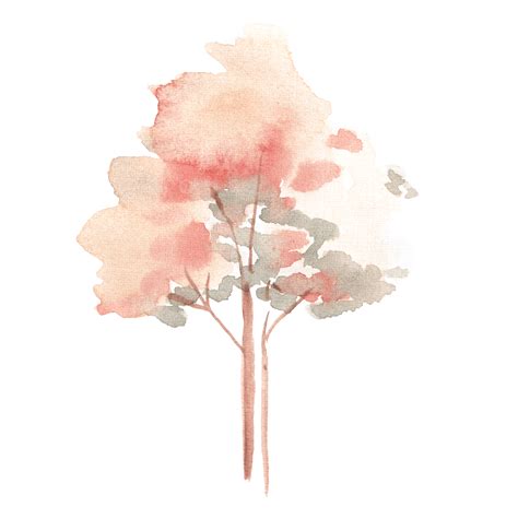 watercolor tree illustration tree green watercolor png transparent