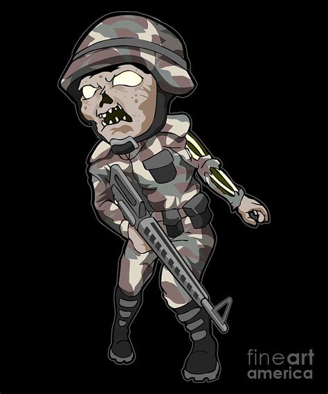 Zombie Military Digital Art by Carlos Ocon - Fine Art America