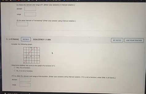 Solved E State The Domain And Range Of F Enter Your Chegg