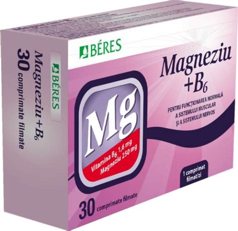 Beres Magnesium B Comprimate Filmate La Reducere Online