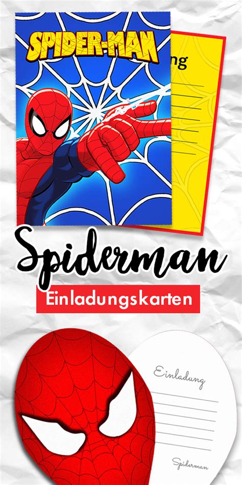 Spiderman Einladungskarten Kostenlose Vorlagen Der Einladungen Zum