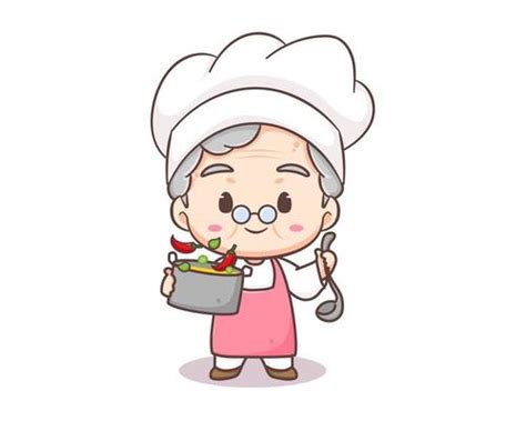 Grandma Cooking Vector Art Icons And Graphics For Free Download