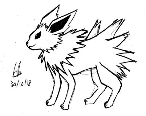 Pokemon Jolteon Coloring Pages