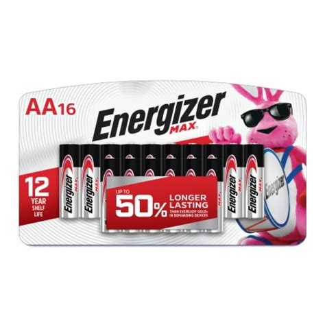 Energizer Max Alkaline Aa Batteries Pack Pk King Soopers