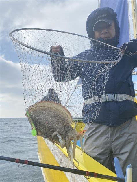 【釣果速報】注目のカミナリイカ釣れた！トラフグも交じり豪華なお土産に！あなたも神奈川県濱生丸でカミナリイカを狙おう！ 2023年3月7日