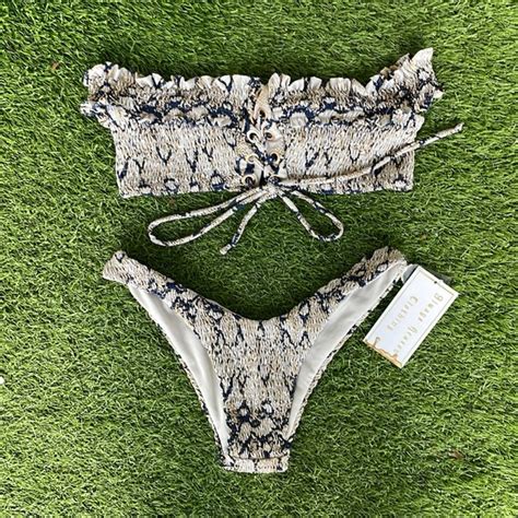 Swim Snake Skin Bikini Set Poshmark