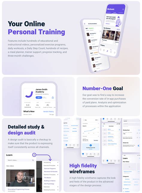 James Smith Academy – Personal training platform on Behance