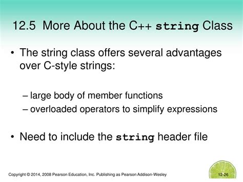 PPT Chapter 12 More On C Strings And The String Class PowerPoint