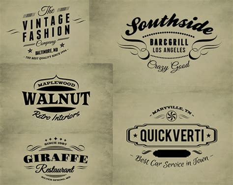 30 Free Vintage Logo Templates - Web Design Ledger