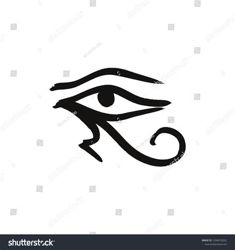 Ancient Egyptian Symbol Eyes Left Eye Stock Vector (Royalty Free) 1284918262 | Shutterstock