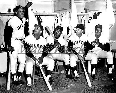 1960 San Francisco Giants Willie Mays Cepeda Alou Bailey McCovey 8 X 10