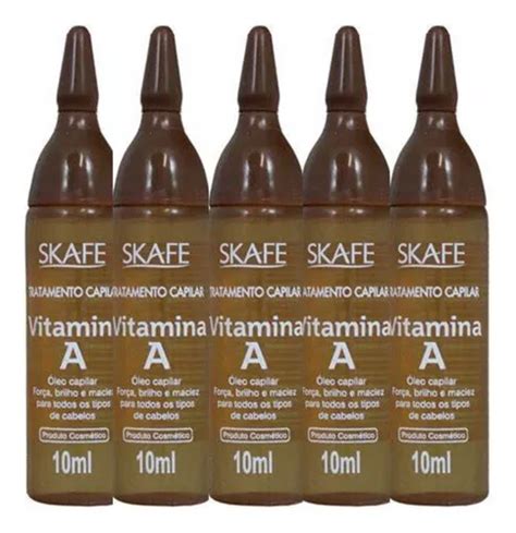 Kit Ampolas De Tratamento Capilar Skafe Vitamina A Ml