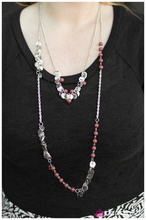 Paparazzi Lost In Reverie Red Necklace