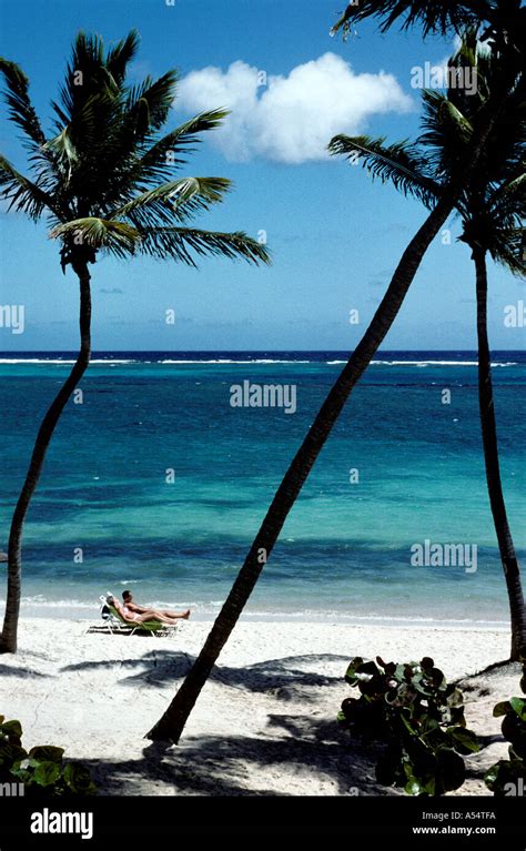 St James Club Beach Antigua Stock Photo - Alamy