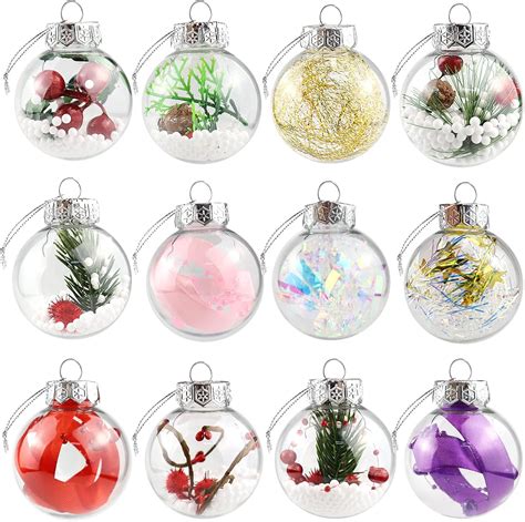 Amazon De Klar Weihnachtskugeln Baumschmuck DIY Christbaumkugeln