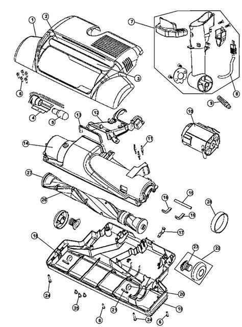 Hoover Vacuum Cleaner Repair Parts Schematics Diagrams Hoove