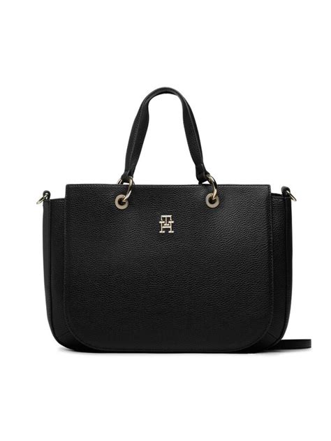 Tommy Hilfiger Torebka Th Emblem Satchel Aw Aw Granatowy Modivo Pl