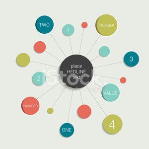 Circle Flowchart Scheme. Infographics Chart Element. Simply Flat Design ...