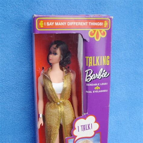 Barbie Nrfb Talking Brunette Mod Era Mattel Barbie With Etsy