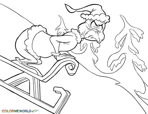 Printable Grinch Christmas Coloring Pages