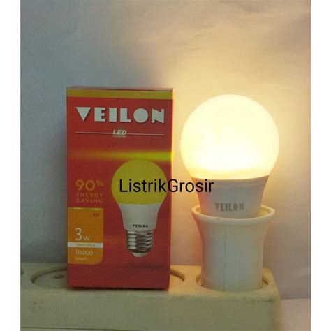 Jual Warm White Kuning Lampu Led A Bulb Veilon W Watt By Zenich