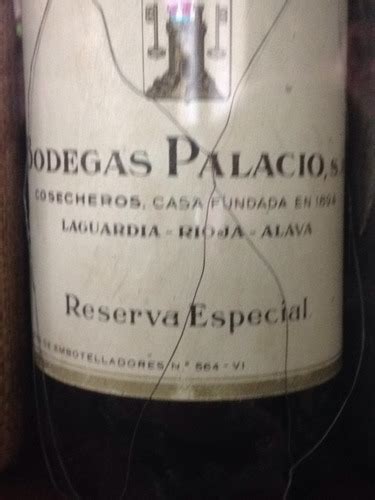 Palacio Cosecheros Reserva Especial Rioja Vivino