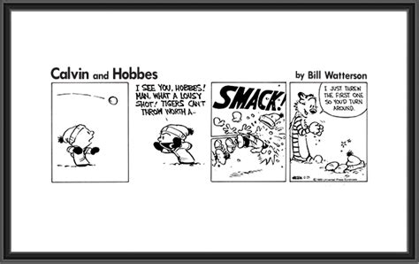 Calvin and Hobbes Print: Snowmen horror