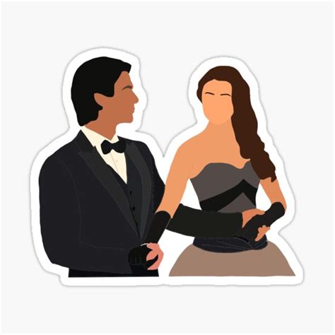 Damon Salvatore And Elena Gilbert Sticker Sticker For Sale By