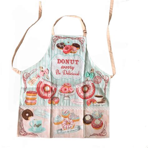 2016 Cotton Kitchen Apron 77x70cm Woman Cream Cute American Goddess