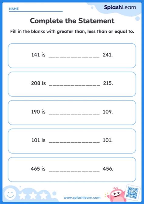 Compare 3 Digit Numbers With Words — Printable Math Worksheet Worksheets Library