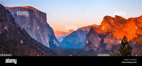 El Capitan sunset Stock Photo - Alamy