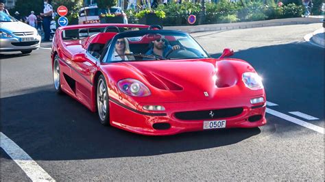 Supercars In Monaco Ferrari F50 La Ferrari Tdf Youtube