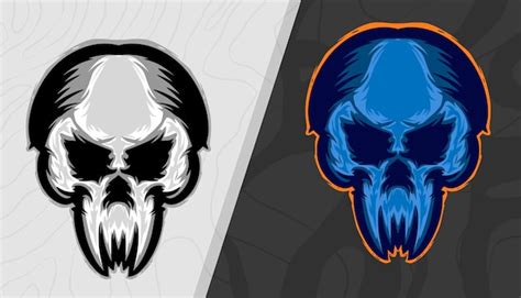 Premium Vector Illustration Skull Head Mascot Art