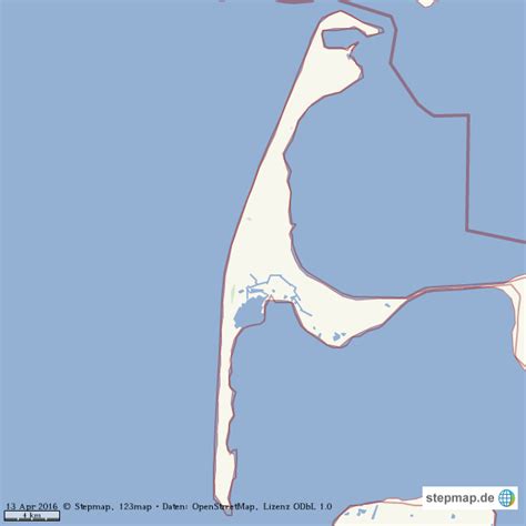 StepMap umriss sylt Landkarte für Welt