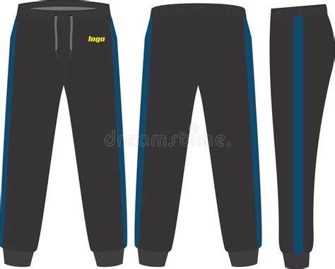 Sweat Pants Mock Ups Design Illustrations Templates Vectors Stock Vector Illustration Of