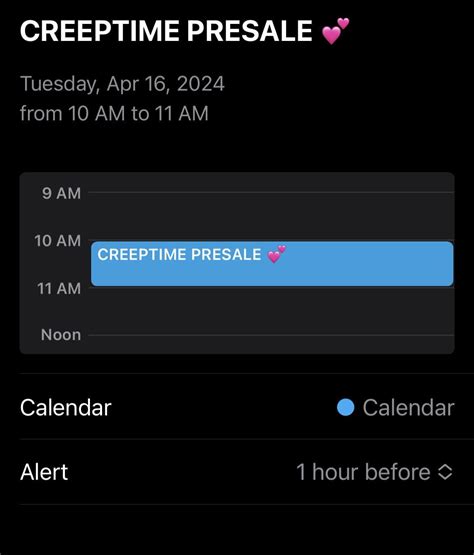 CreepTime LIVE Presale Starts Tomorrow At 10 AM PST : r/creeptimethepodcast