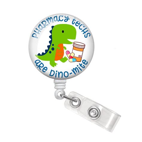 Pharmacy Tech Badge Reel Pharmacy Tech Badge Holder Pharmacy Technician