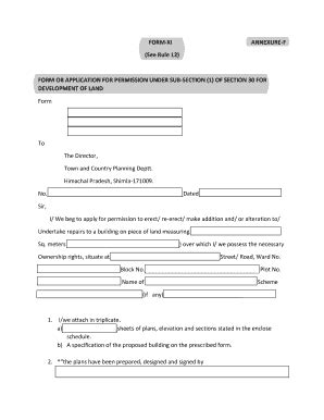 Fillable Online Himachalforms Nic Form Xi Annexure F See Rule Form