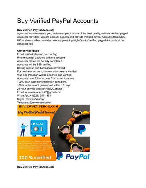 Ppt Buy Verified Paypal Accounts Powerpoint Presentation Free