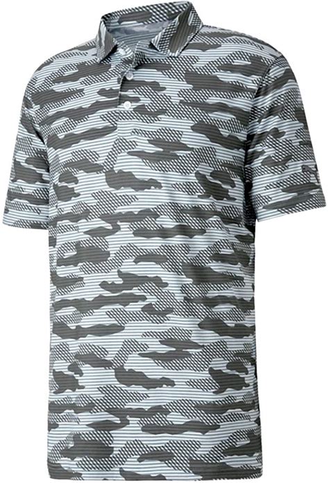 Puma Mens Cloudspun Camo Golf Polo Shirts