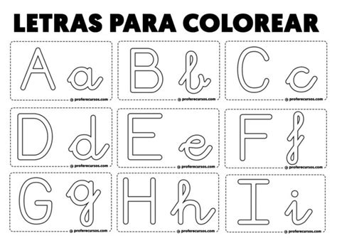 Letras Del Abecedario Imprenta Mayuscula Para Colorear 5CA