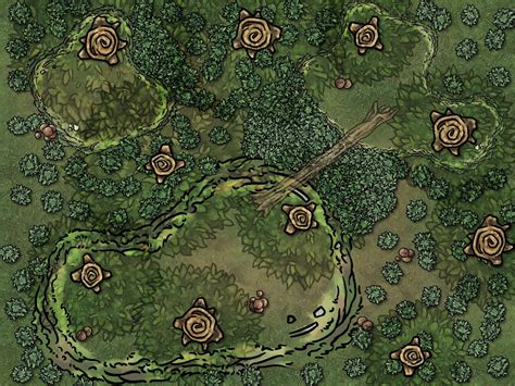 Forest Encounter Battle Map R Inkarnate