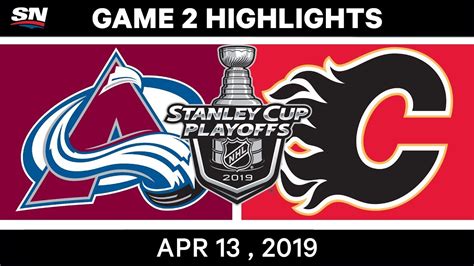 NHL Highlights Avalanche Vs Flames Game 2 Apr 13 2019 YouTube