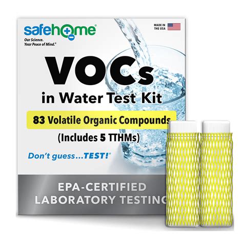 VOCs In Drinking Water Test Kit Safe Home