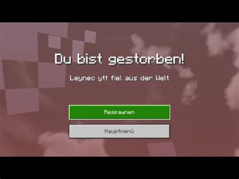 Mein Erster Tod Minecraft One Block 2 YouTube