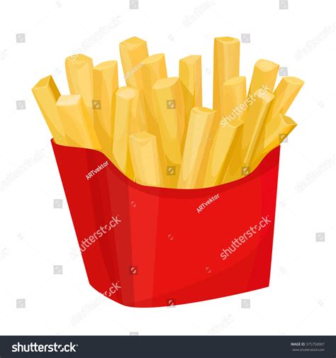 French Fries Stock Vector (Royalty Free) 375750007 | Shutterstock